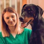 Image of a pet professional with a clients dog Pet care services Silverdale